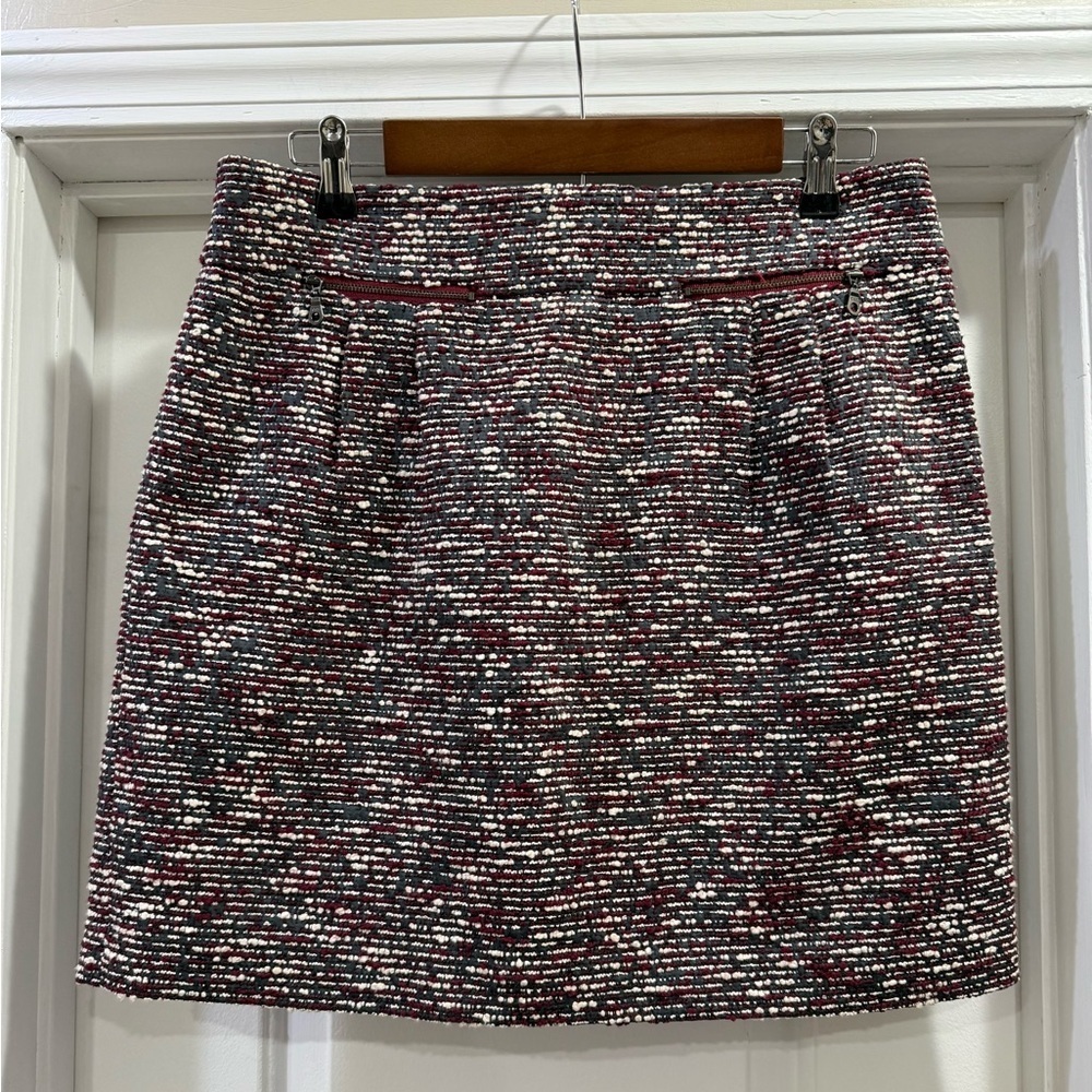 LOFT  by Ann Taylor  🌷 Multicolor Tweed Boucle Skirt Size 8